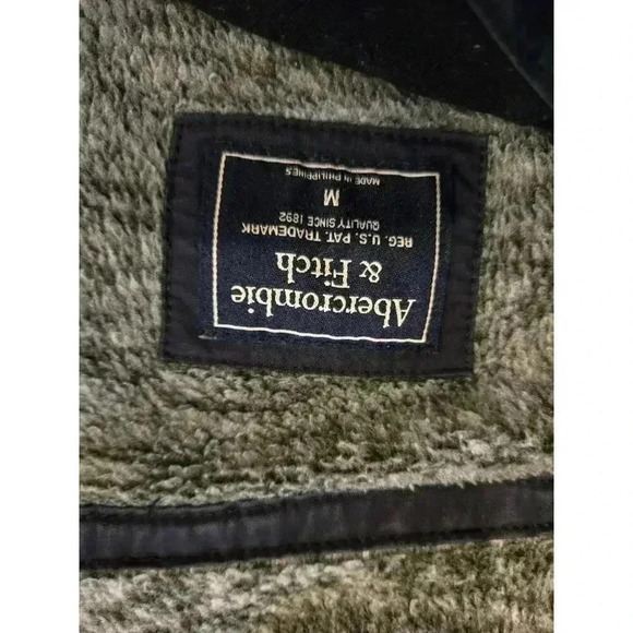 Abercrombie & Fitch Men's M Black Fleece Pullover Sweater Mock Neck - Picture 11 of 12